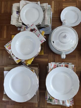 Vajilla Thun porcelana fina Bohemia Checoslovaquia