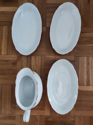 Vajilla Thun porcelana fina Bohemia Checoslovaquia