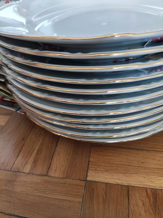 Vajilla Thun porcelana fina Bohemia Checoslovaquia