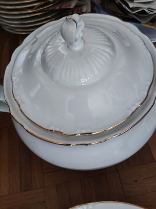 Vajilla Thun porcelana fina Bohemia Checoslovaquia