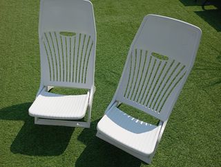 2 Sillas Plegables Playa - Blancas