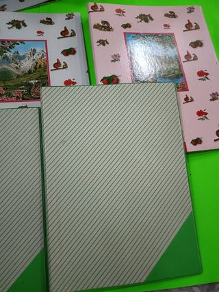 Lote 5 Archivadores escolares vintage