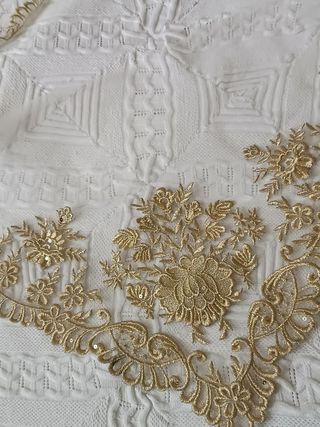 Manteleta fallera niña - dorado