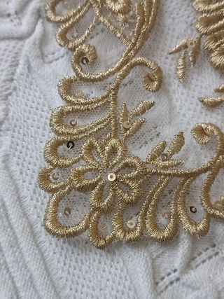 Manteleta fallera niña - dorado