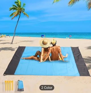 Alfombra playa Azul Tricolor