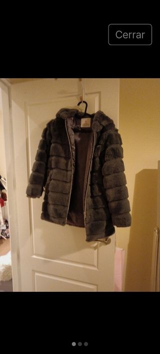 Chaqueta pelito niña - Gris
