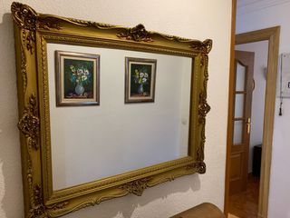 Espejo dorado estilo mallorquín