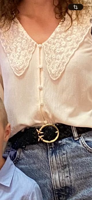 Cinturón PINKO trenzado negro