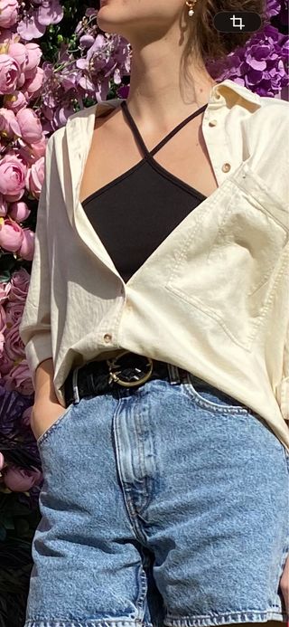 Cinturón PINKO trenzado negro