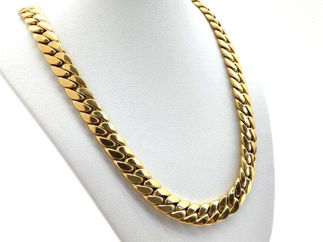 Cadena Oro 18K | Cubana Pavé con Circonitas