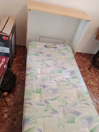 Cama plegable de madera de 90 cm