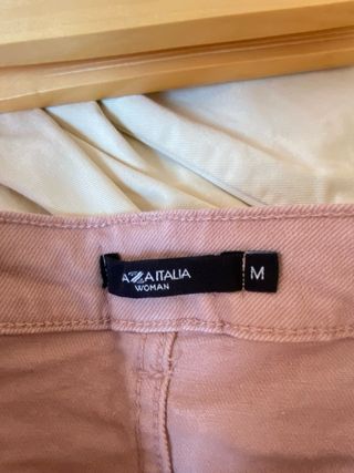 Minigonna rosa in jeans