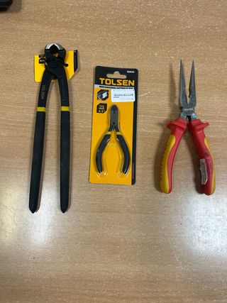 Pack alicates: corte diagonal y punta fina