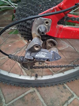 Bicicleta Merida montaña roja