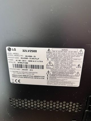 TV LG 32" Negro
