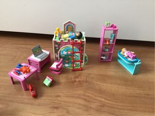 Habitación Playmobil rosa - 2 muñecas