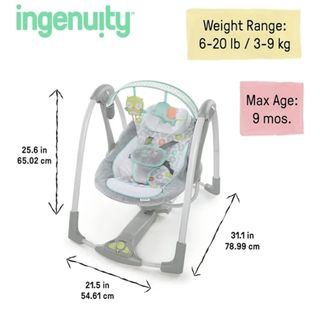 Columpio Bebé Ingenuity - Hoots & Hugs