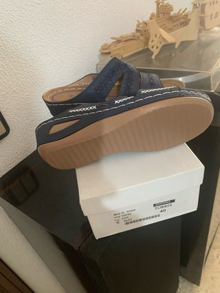 Zapatos mujer azul -talla 40- nuevos