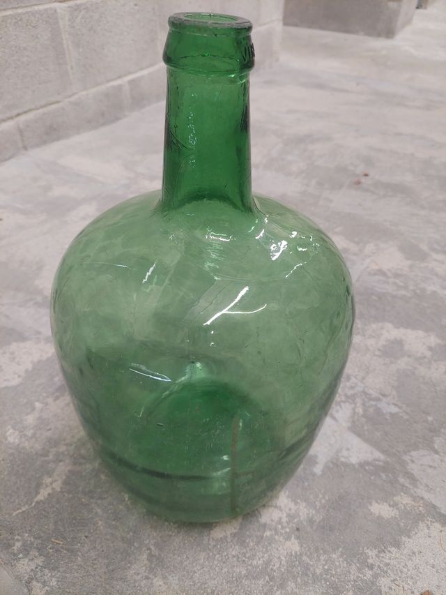 Damajuana vidrio verde