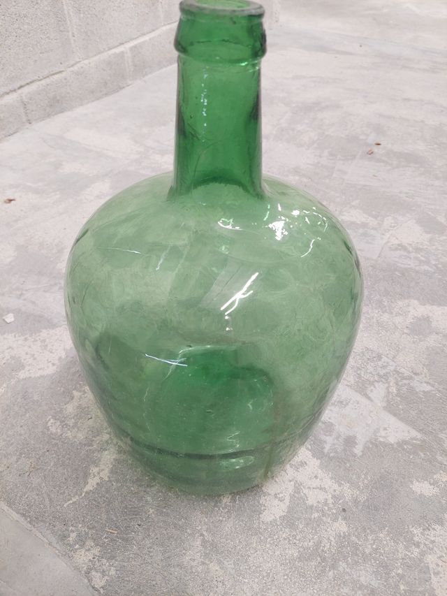 Damajuana vidrio verde