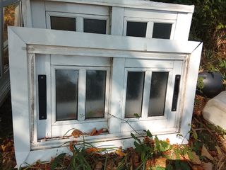 Ventana blanca de cristal
