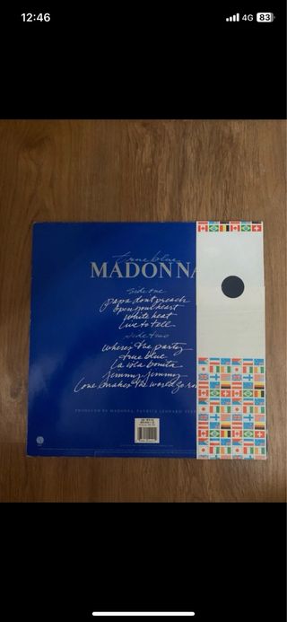 LP Vinilo Madonna True Blue Obi