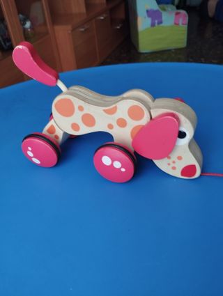 Set herramientas Mundo Diver y perro de  madera.