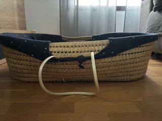 Capazo mimbre bebé - Cesta Moisés