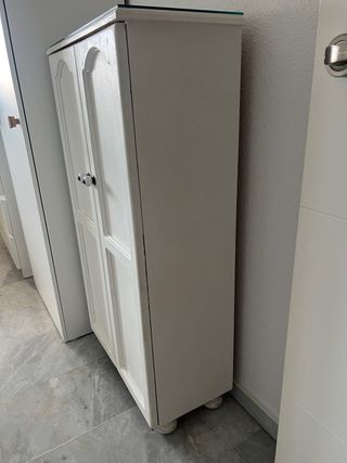 Zapatero blanco madera -  5 estantes