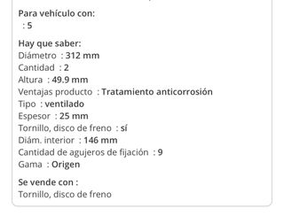 Discos freno Golf VII GTI Perf. (2uds)