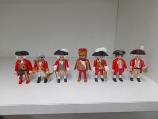 7 Soldados Playmobil Colonial