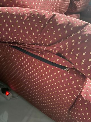 Sofá rojo 3 plazas vintage