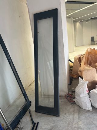 Cristales para puerta doble