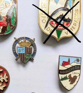 Lote insignias y medallas montaña antiguas