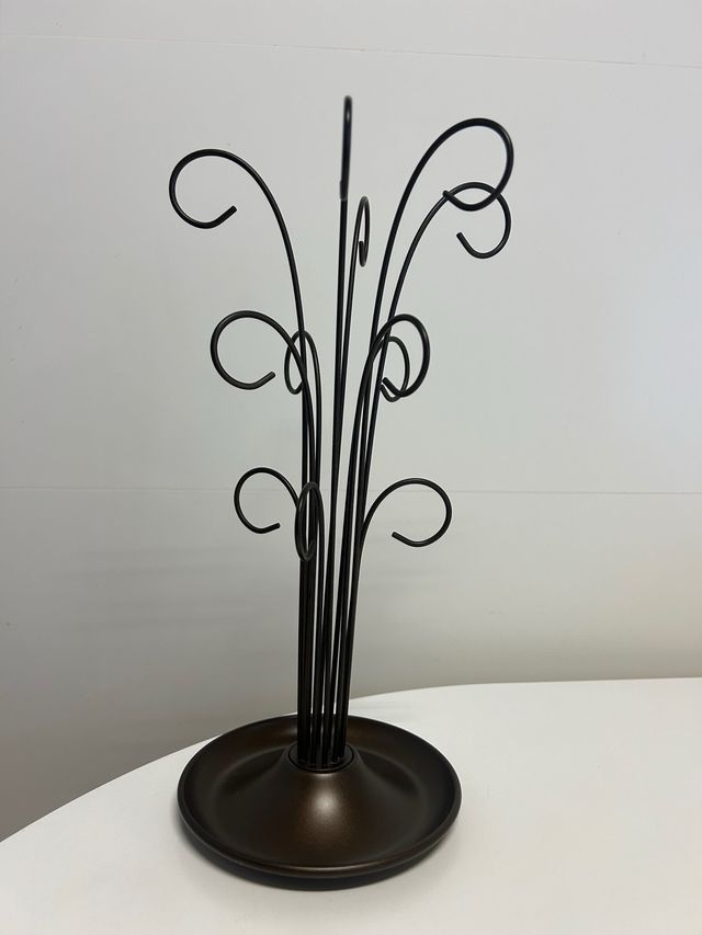 Joyero de metal - Soporte para collares bronce