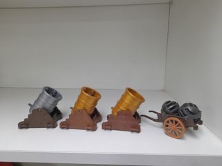 3 Cañones + Carro: Juguete Colonial