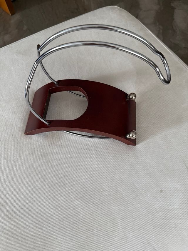 Expositor botellas vino - Madera metal