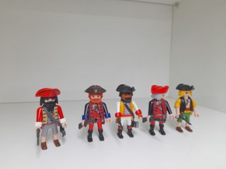 5 Playmobil coloniales
