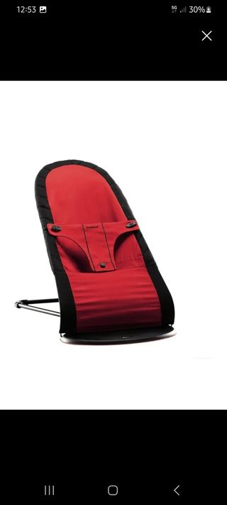 Hamaca Bebé Bjorn Bliss roja-negra