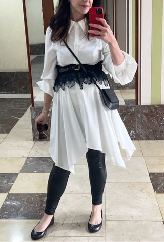 Vestido camisero blanco