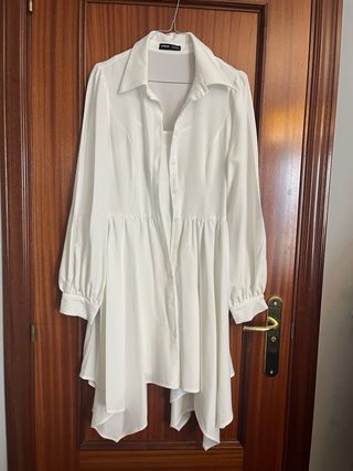 Vestido camisero blanco