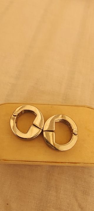 Pendientes Imantados Plata Azul