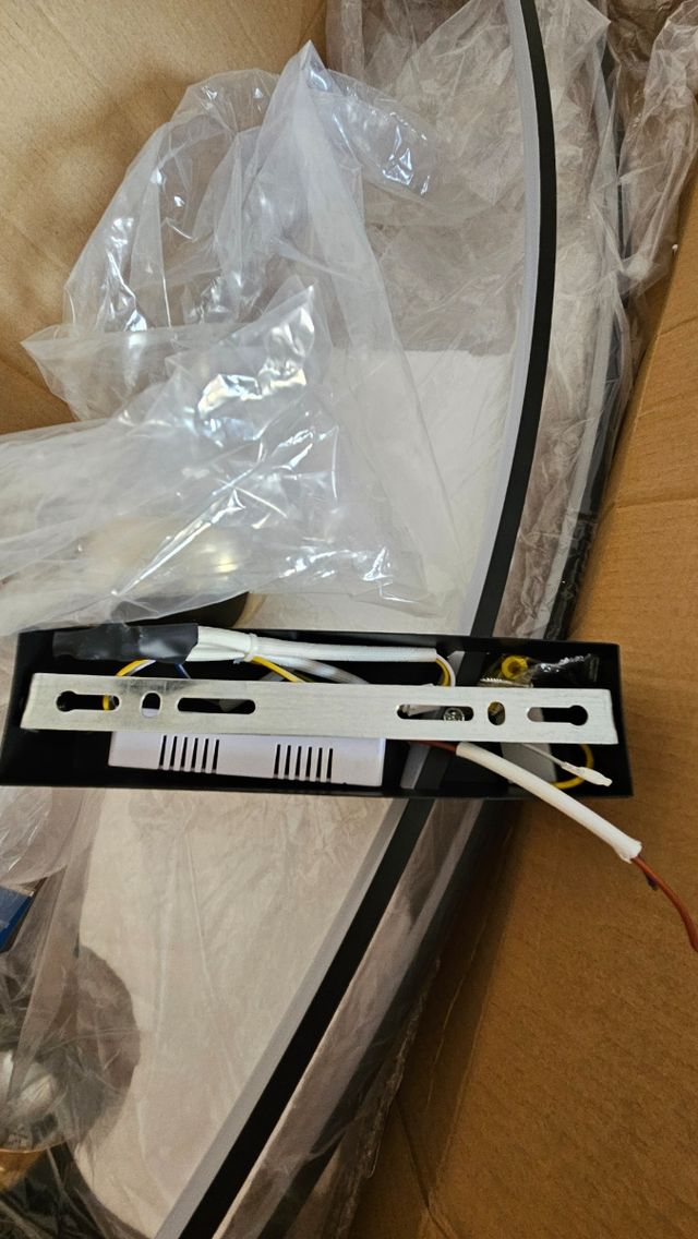 2 lampade da parete nere moderne 105CM - LED