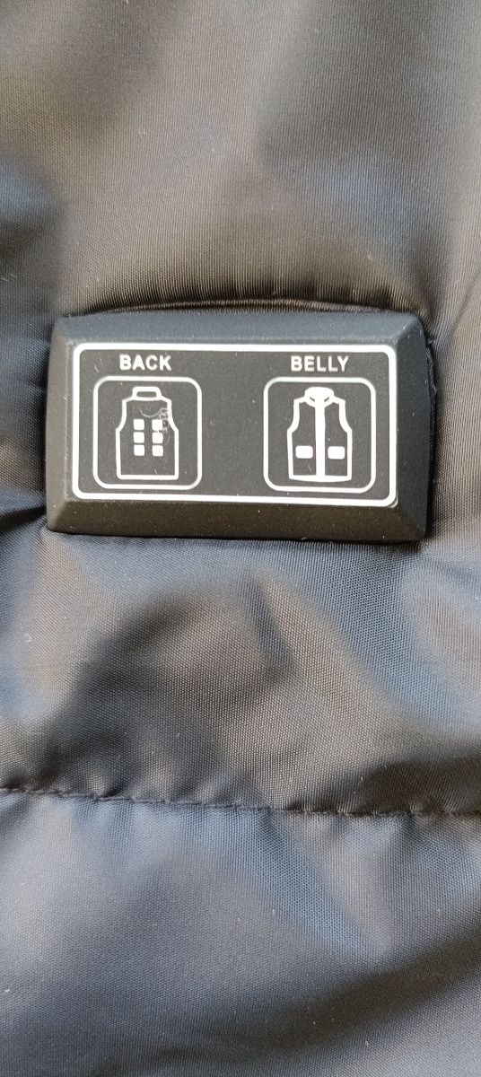 Chaleco negro calefactable talla M