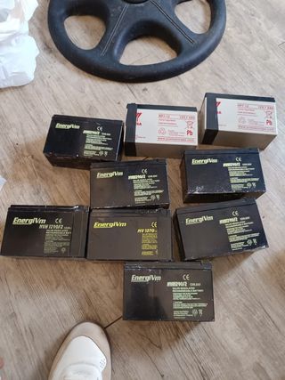 9 Baterías ciclomotores usadas Se venden juntas