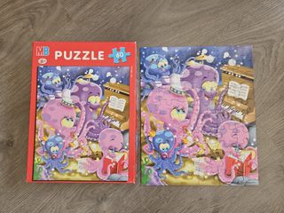 Puzzle infantil 60 piezas pulpos