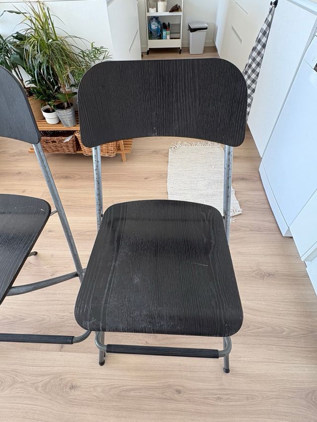 3 Taburetes plegables Ikea Franklin