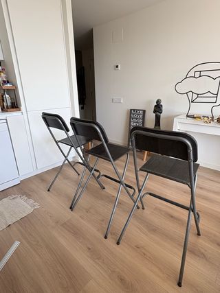 3 Taburetes plegables Ikea Franklin
