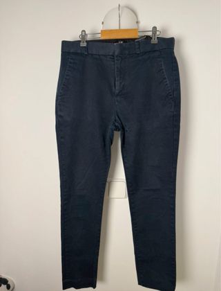 Pantalón chino H&M azul marino talla S