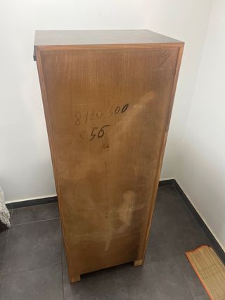Estantería madera negra-marrón